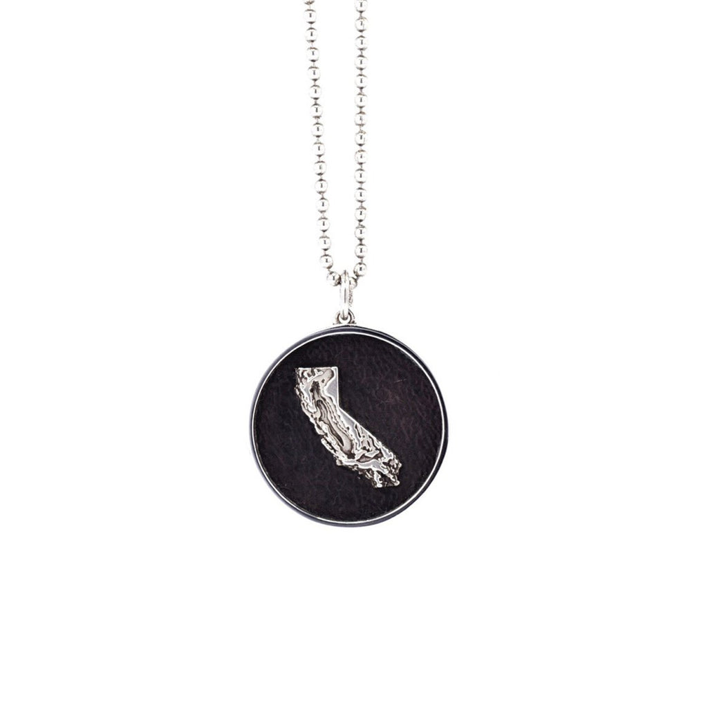 Customizable Sterling Silver California Designer Pendant on IndieFaves