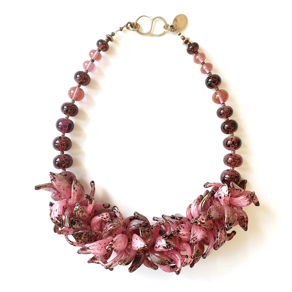 Anne Menzel One-Of-A-Kind Madeira Glass Designer Necklace on IndieFaves