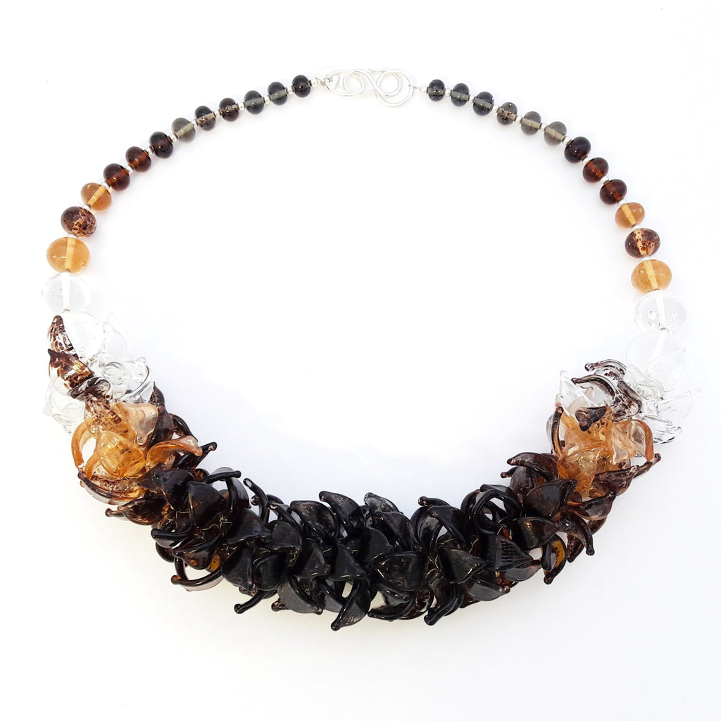 Anne Menzel One-Of-A-Kind Morocco Glass Designer Necklace on IndieFaves
