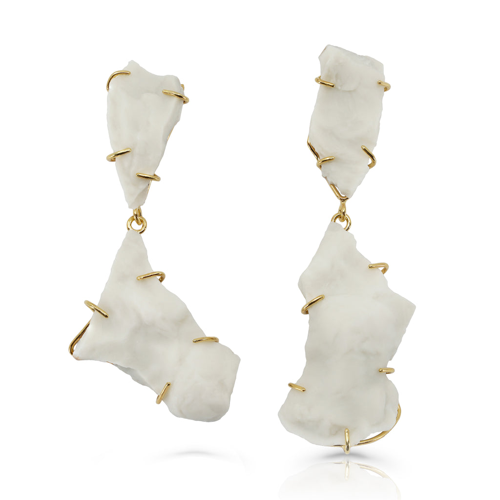 Anne Menzel - Oyster Gold Designer Earrings on IndieFaves