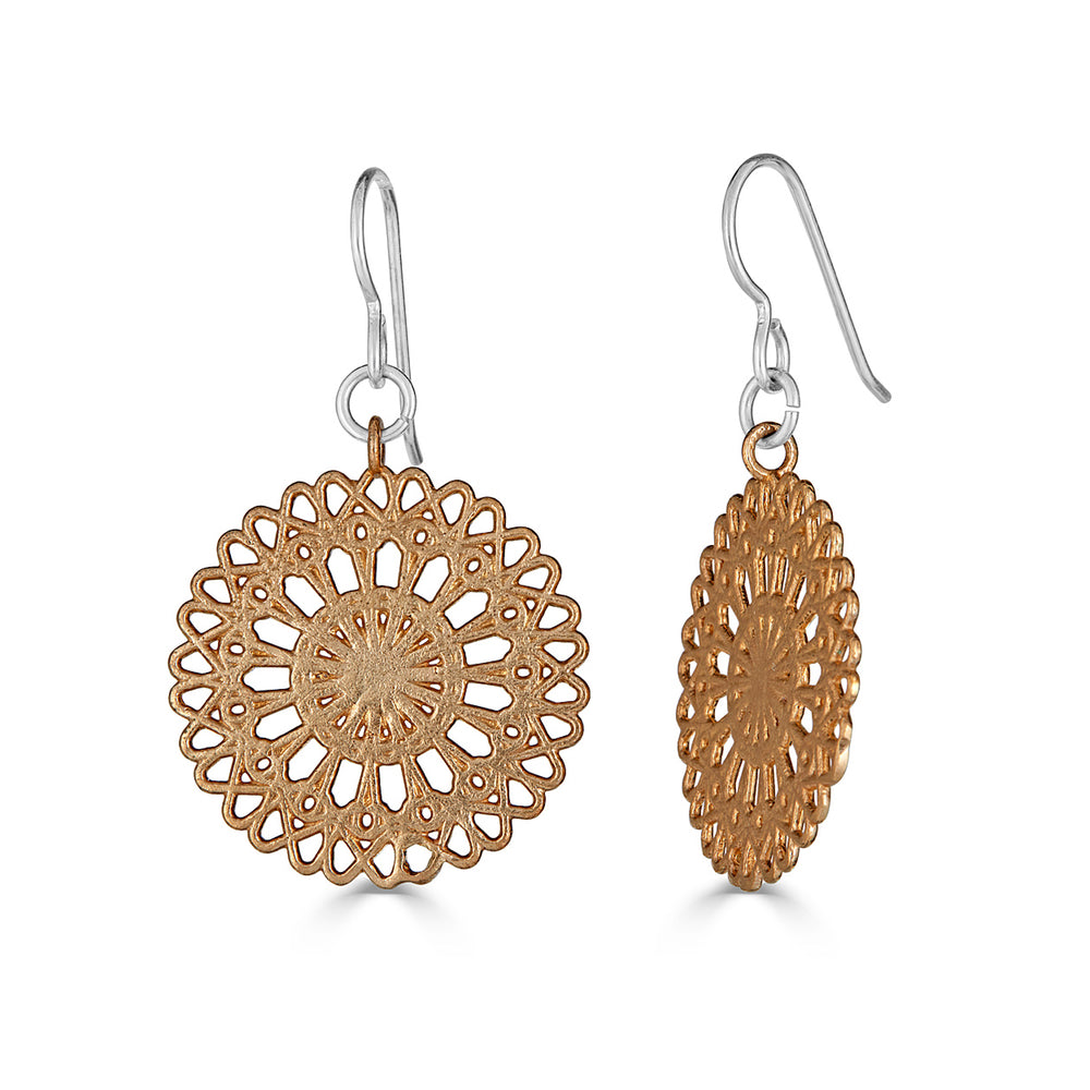 Sterling Silver and Brass Atlas Designer Earrings on IndieFaves