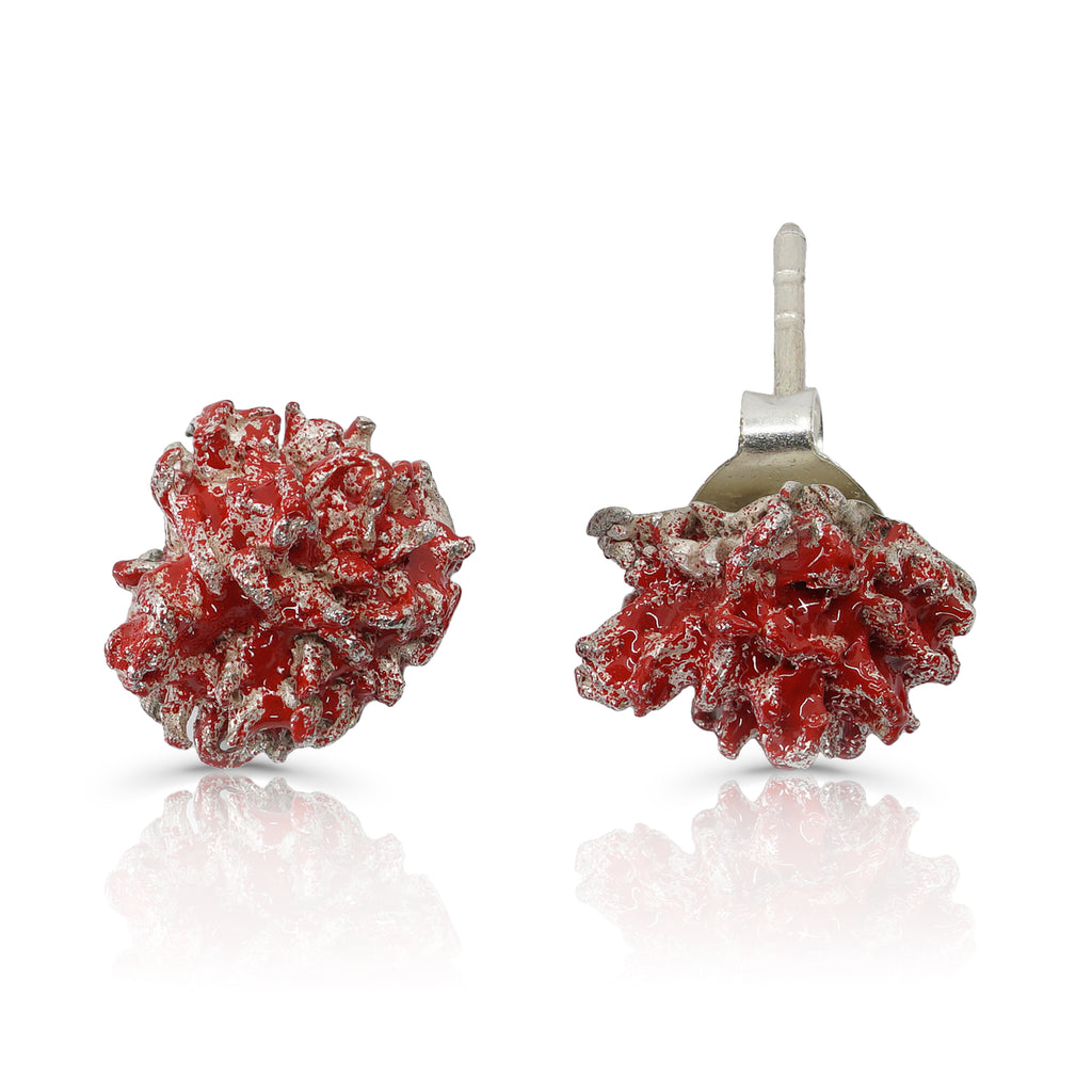 Elena Perez - Sterling Silver and Patina Liquidambar Designer Earrings on IndieFaves