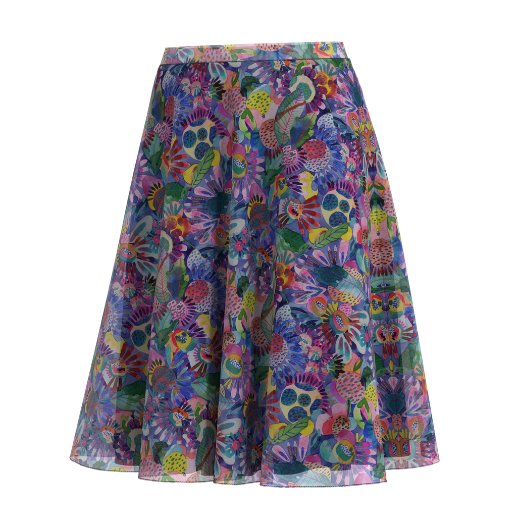 Flare Skirt Folk In Chiffon Front 1 on IndieFaves