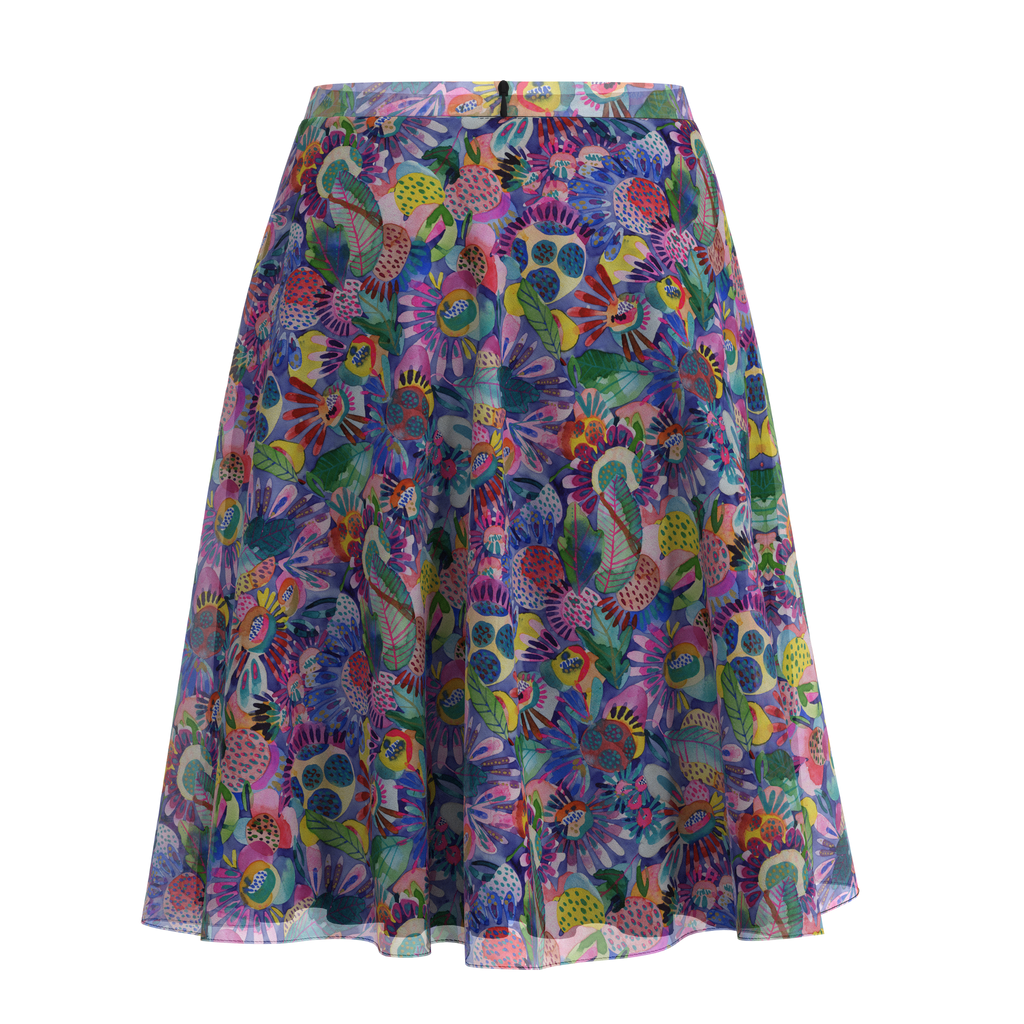 Flare Skirt Folk In Chiffon Back on IndieFaves
