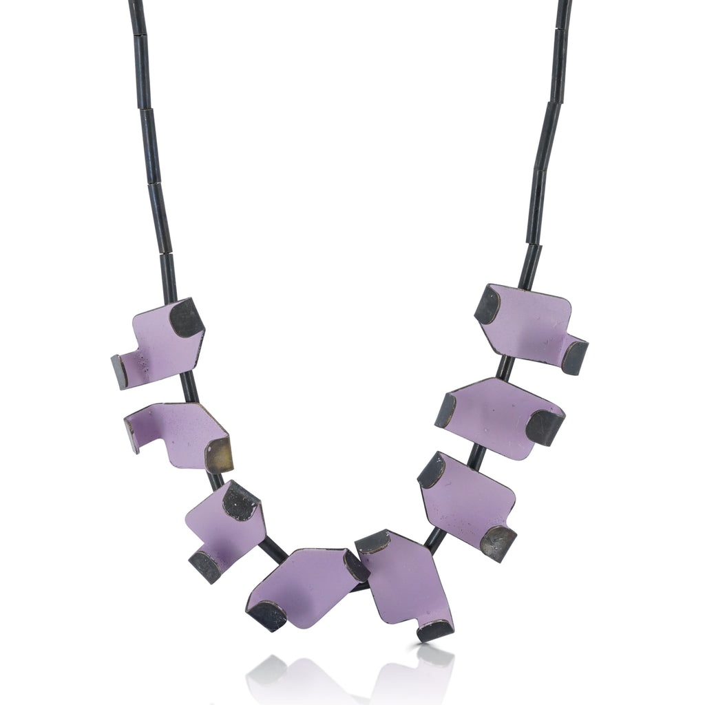 Gemma Canal - Plegs Designer Necklace Shape 6 Lilac on IndieFaves