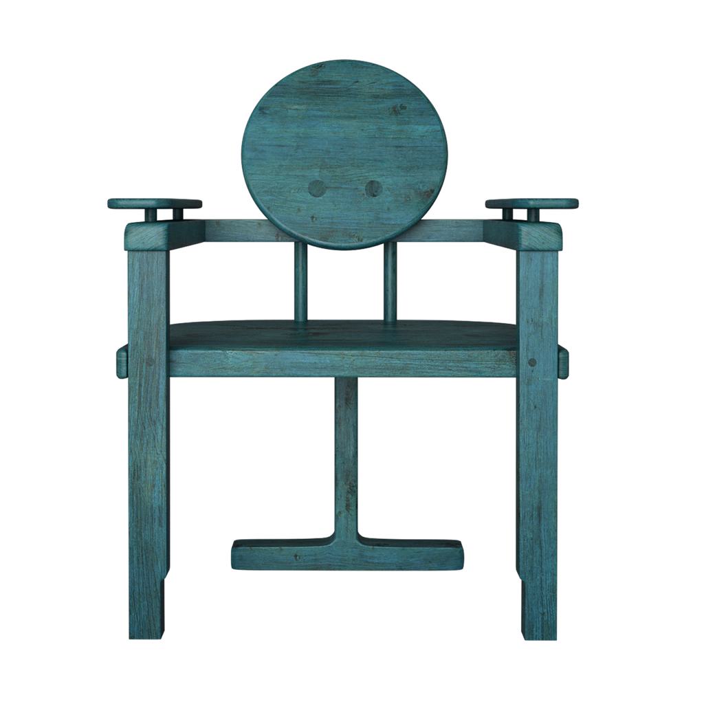 Green Tinted Oak Salientia Chair 