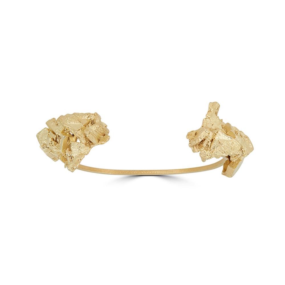 18K Gold-Plated Brass Fluorita Small Designer Bracelet on IndieFaves