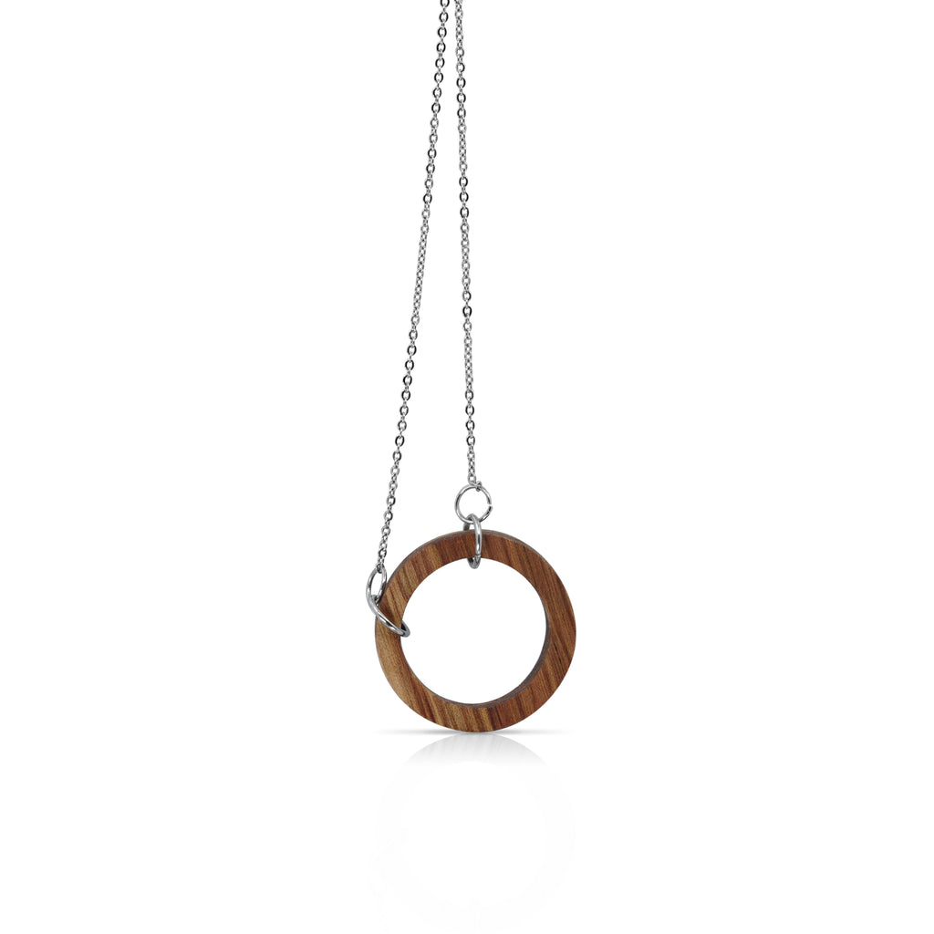 Sustainable BirchWood Wooden Deform Designer Bracelet with Chain on IndieFaves
