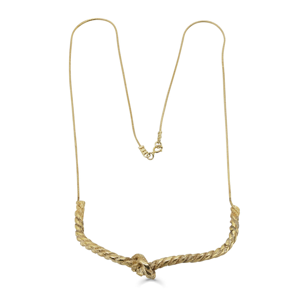 One-Of-A-Kind Gold Rope Designer Necklace on IndieFaves