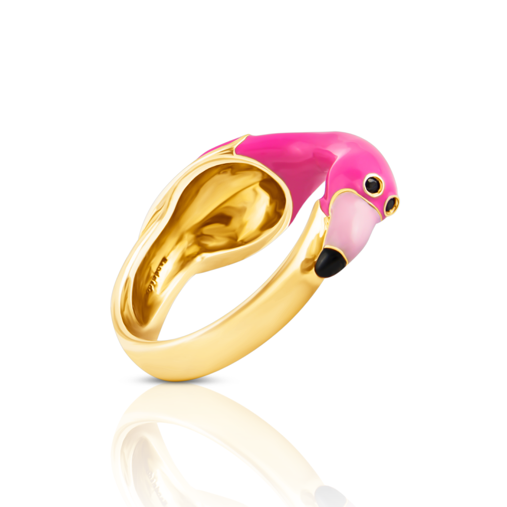 chiara bello flamingo designer ring IndieFaves