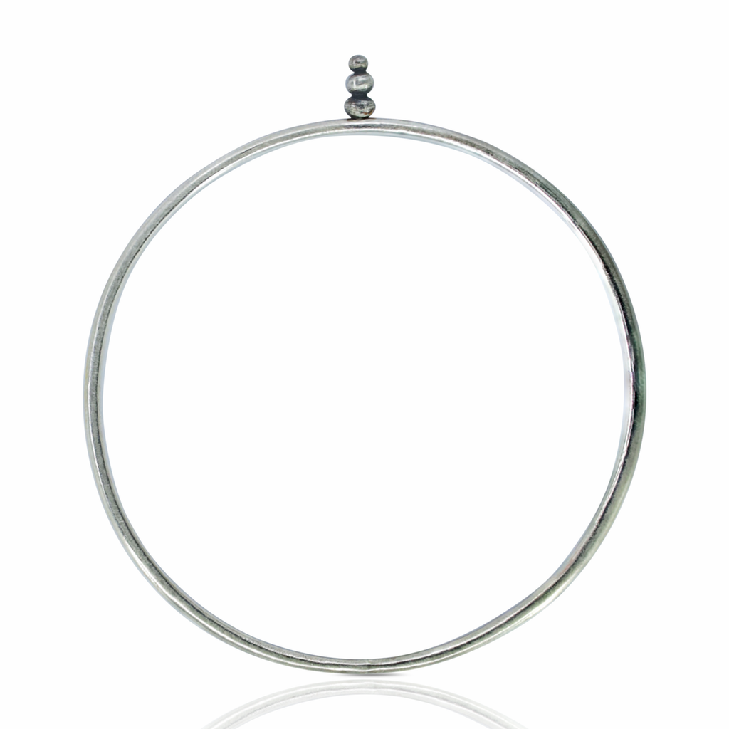 Silver Zen Designer Bangle on IndieFaves