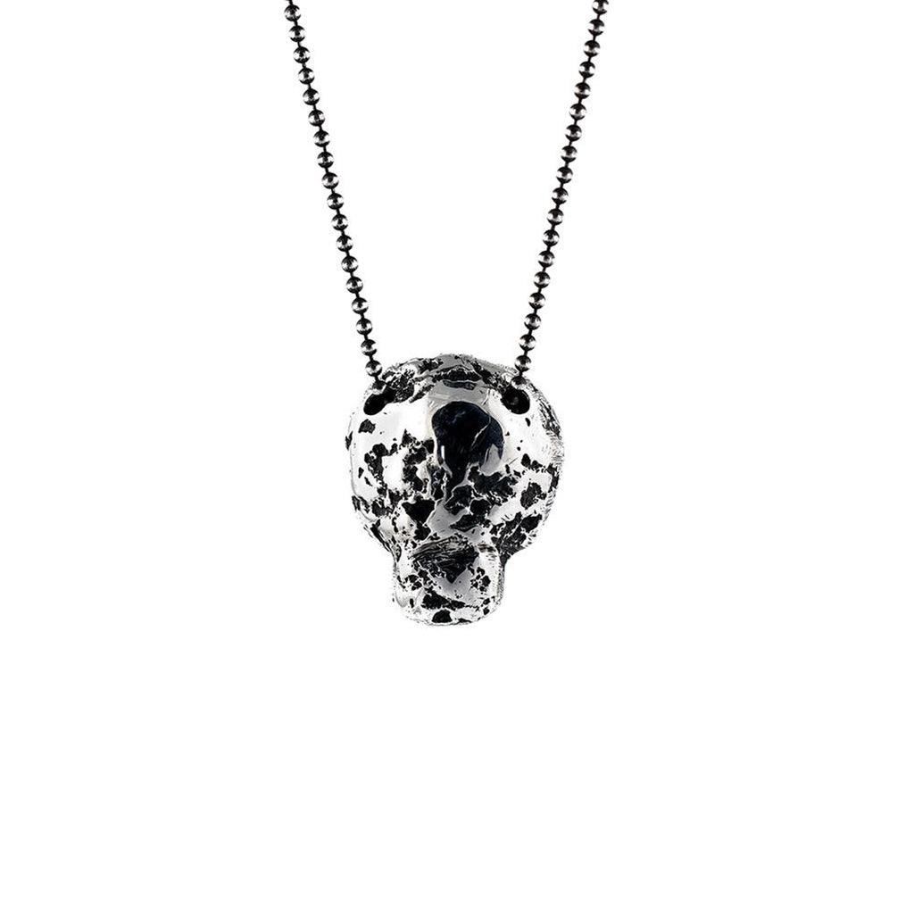 Oxidized Sterling Silver Eon Skull Designer Pendant on IndieFaves