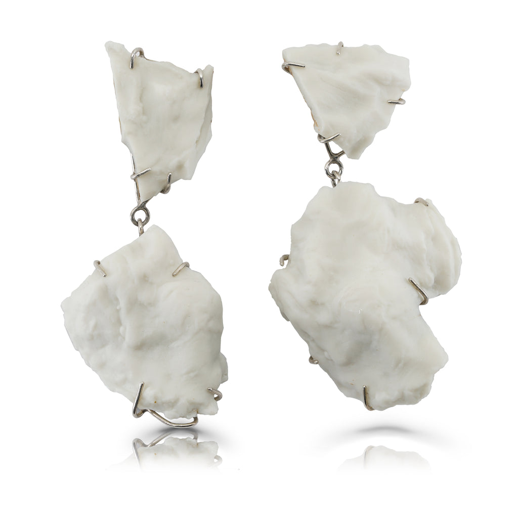 Anne Menzel Porcelain Oyster Designer Earrings on IndieFaves