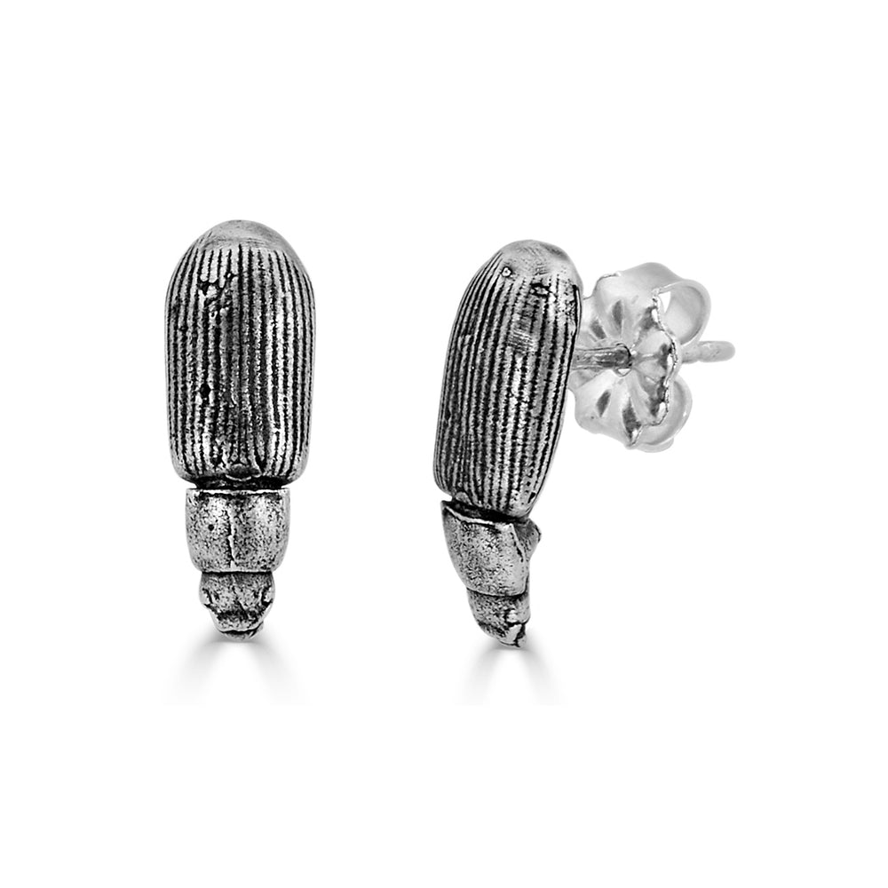 Sterling Silver Beetle Studs Designer Earrings on IndieFaves