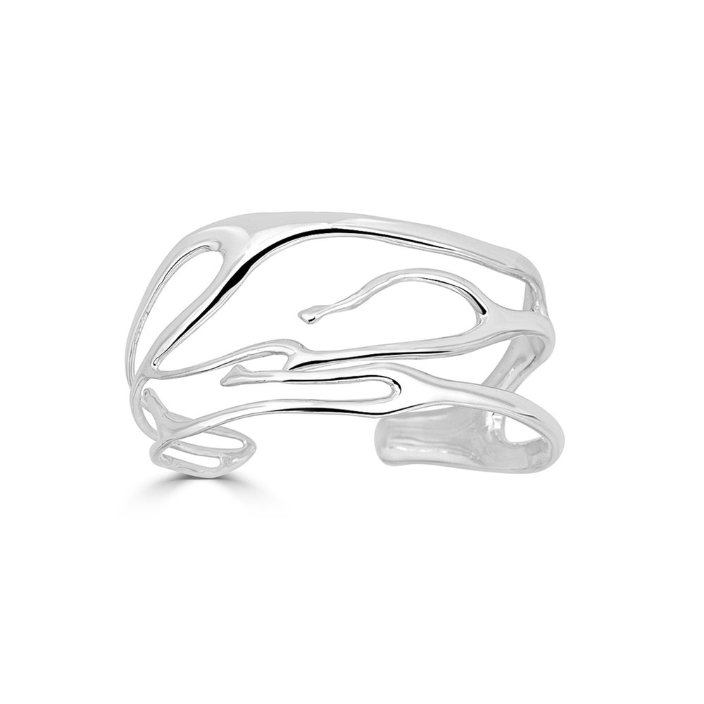 Sterling Silver Coral Designer Cuff on IndieFaves