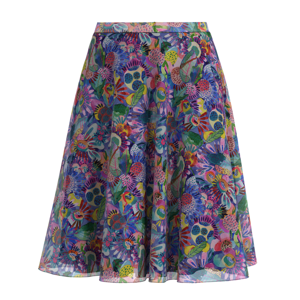 Flare Skirt Folk In Chiffon Front on IndieFaves