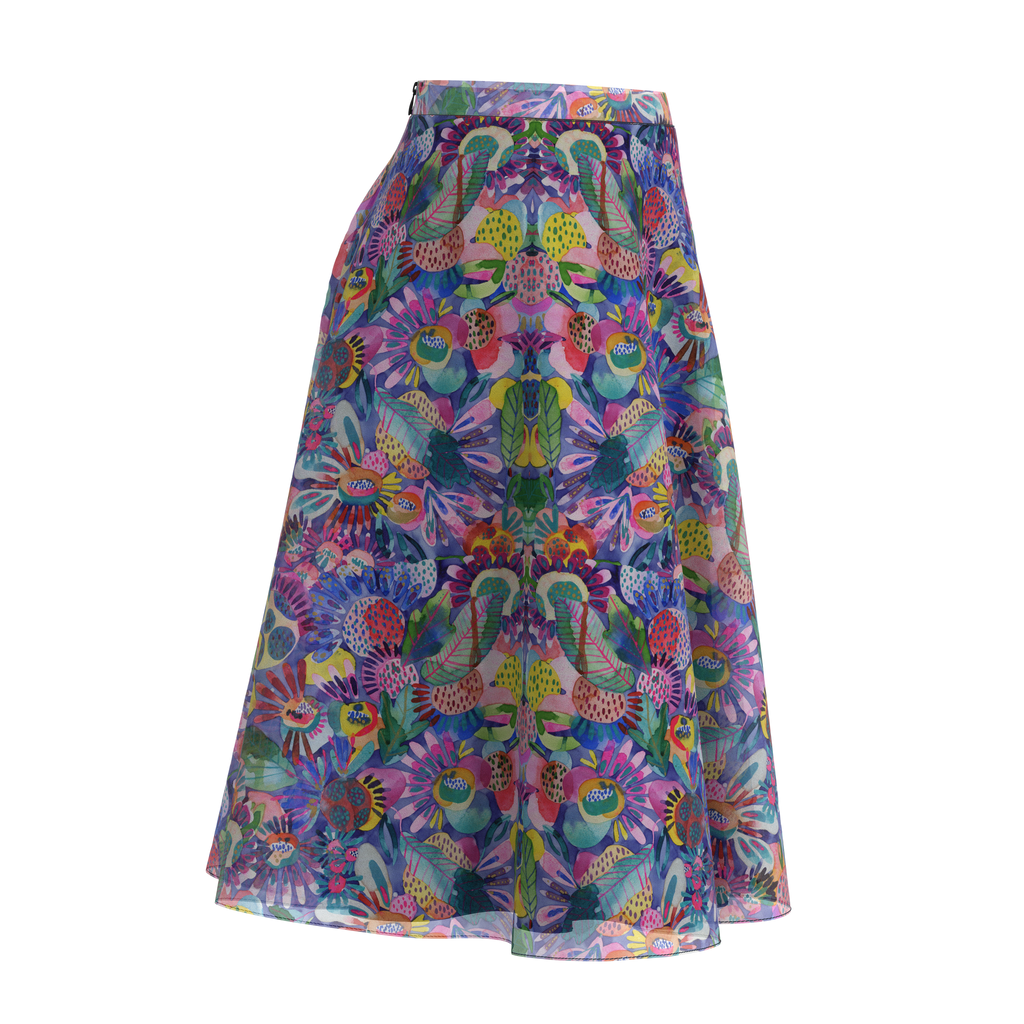 Flare Skirt Folk In Chiffon Right on IndieFaves