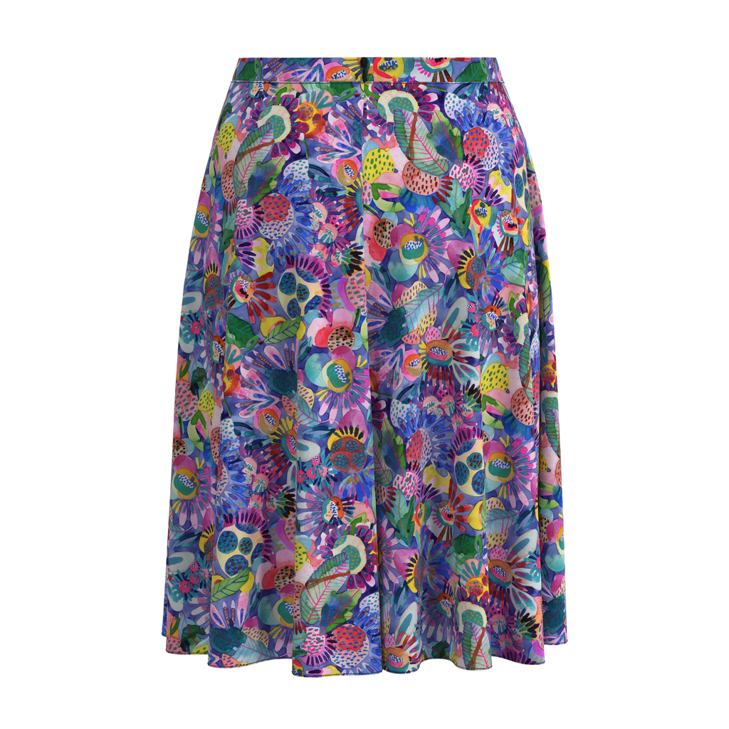 Flare Skirt Folk In Spandex Crepe Back on IndieFaves