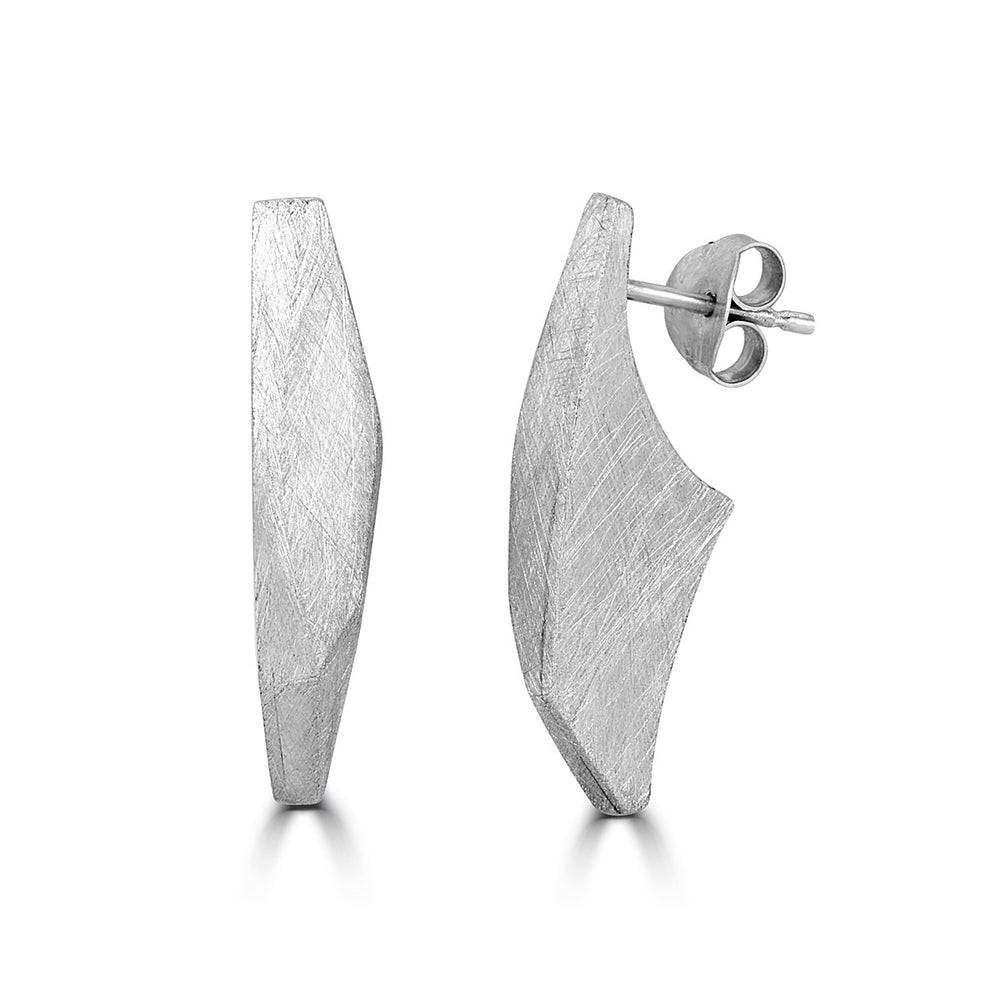 Silver Arch Facets Designer Earrings on IndieFaves