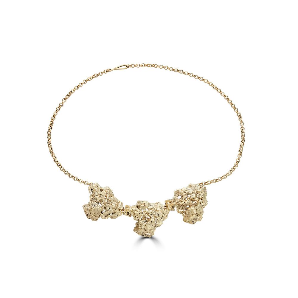 18K Gold-Plated Brass Designer Necklace on IndieFaves