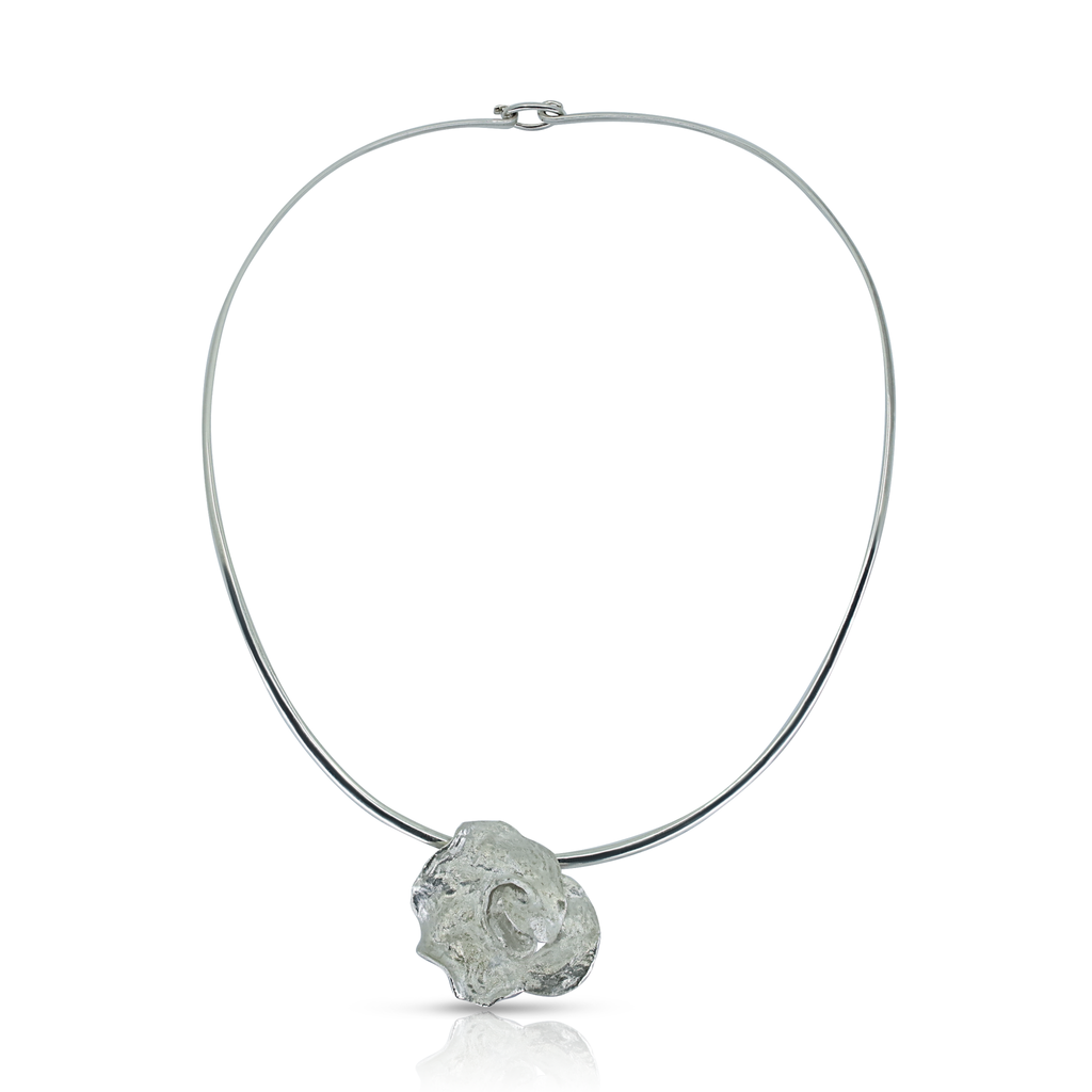 Kimah by Soraya Camacho - Silver Spiral Designer Necklace on IndieFaves