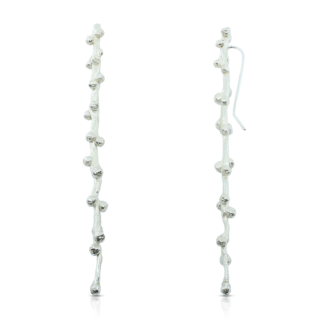 Kimah by Soraya Camacho - Siver Pepper Designer Earrings on IndieFaves