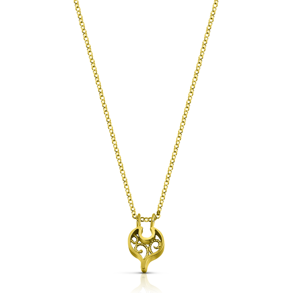 Linn Sigrid Bratland - Gold Geometric Designer Necklace on IndieFaves