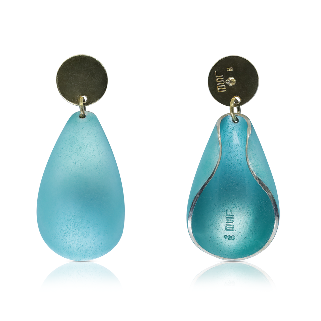 Linn Sigrid Bratland - Silver and Enamel ROM Designer Earrings on IndieFaves