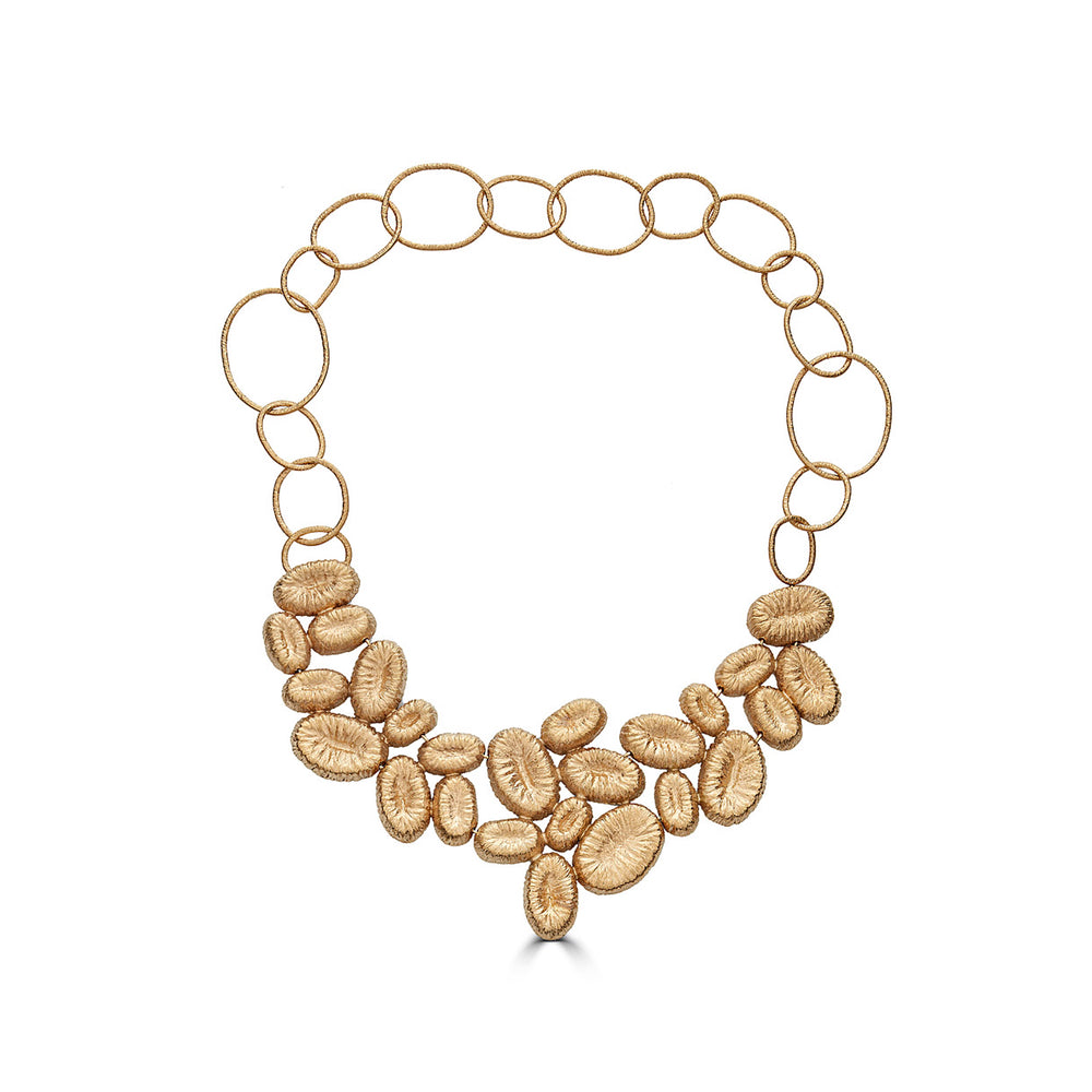 18K Gold-Plated Silver Statement Designer Necklace on IndieFaves