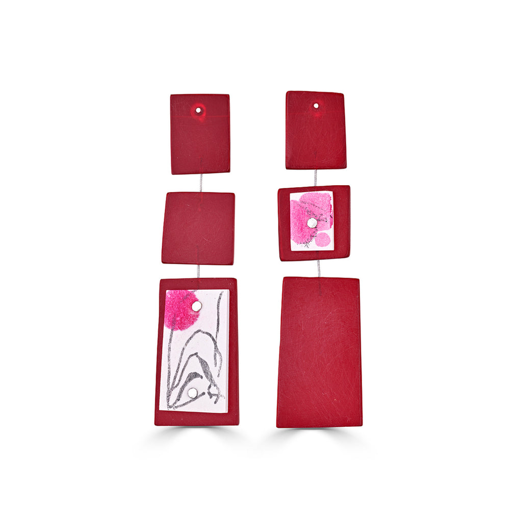 May Ganan - Hand-painted Dangle Designer Earrings on IndieFaves