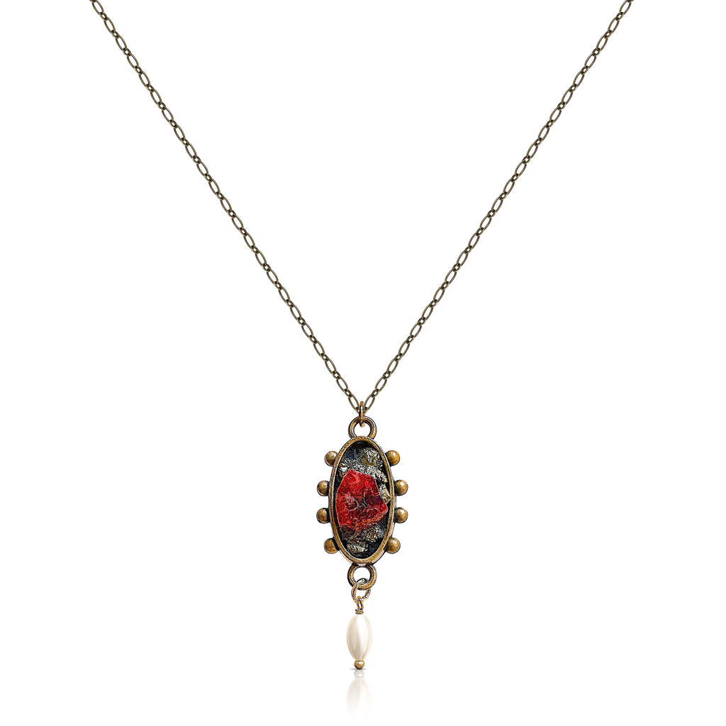 Pauletta Brooks - Tourmaline Designer Pendant With A Pearl Drop on IndieFaves