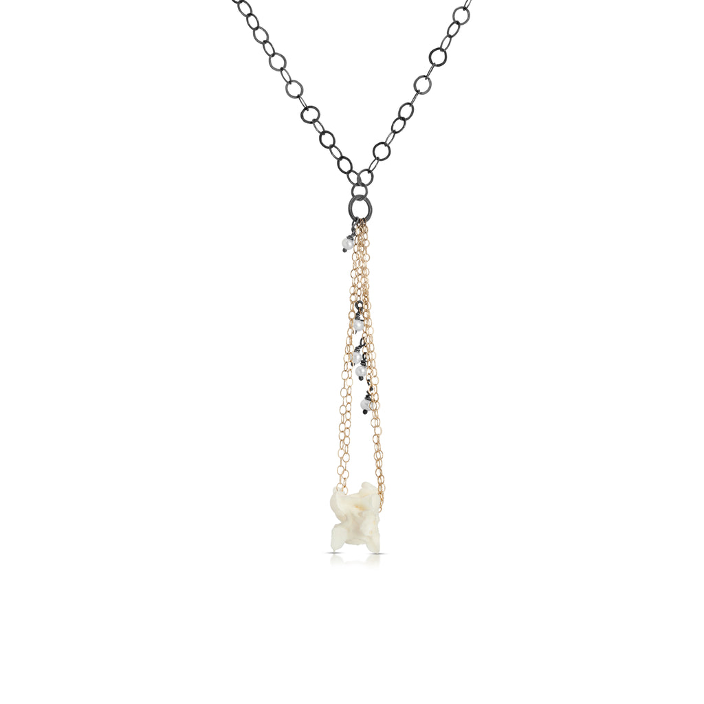 Susan Drews Watkins - Vertebrac Drop Designer Pendant with Pearls on IndieFaves