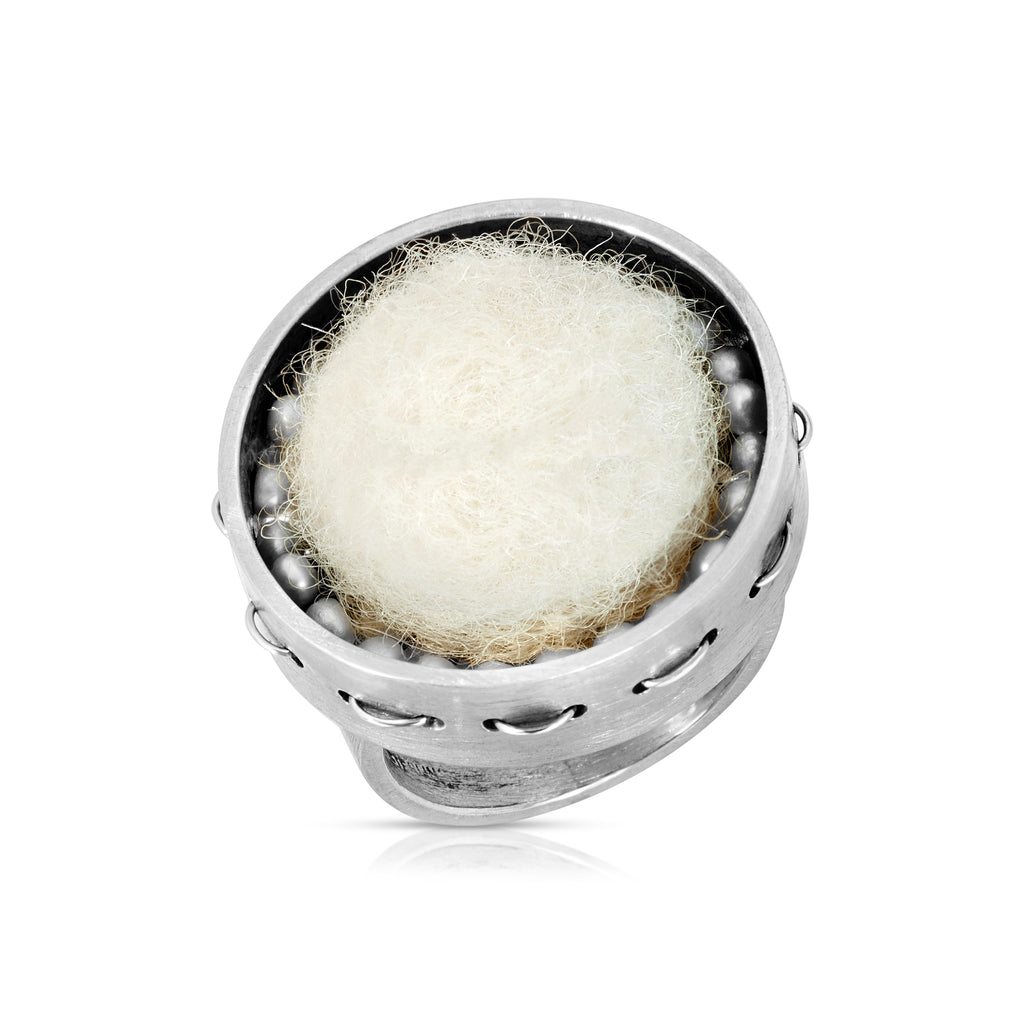 Susan Drews Watkins - Wheel Designer Ring with Pearl on IndieFaves
