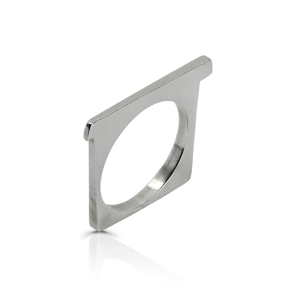 Silver Square Designer Ring on IndieFaves