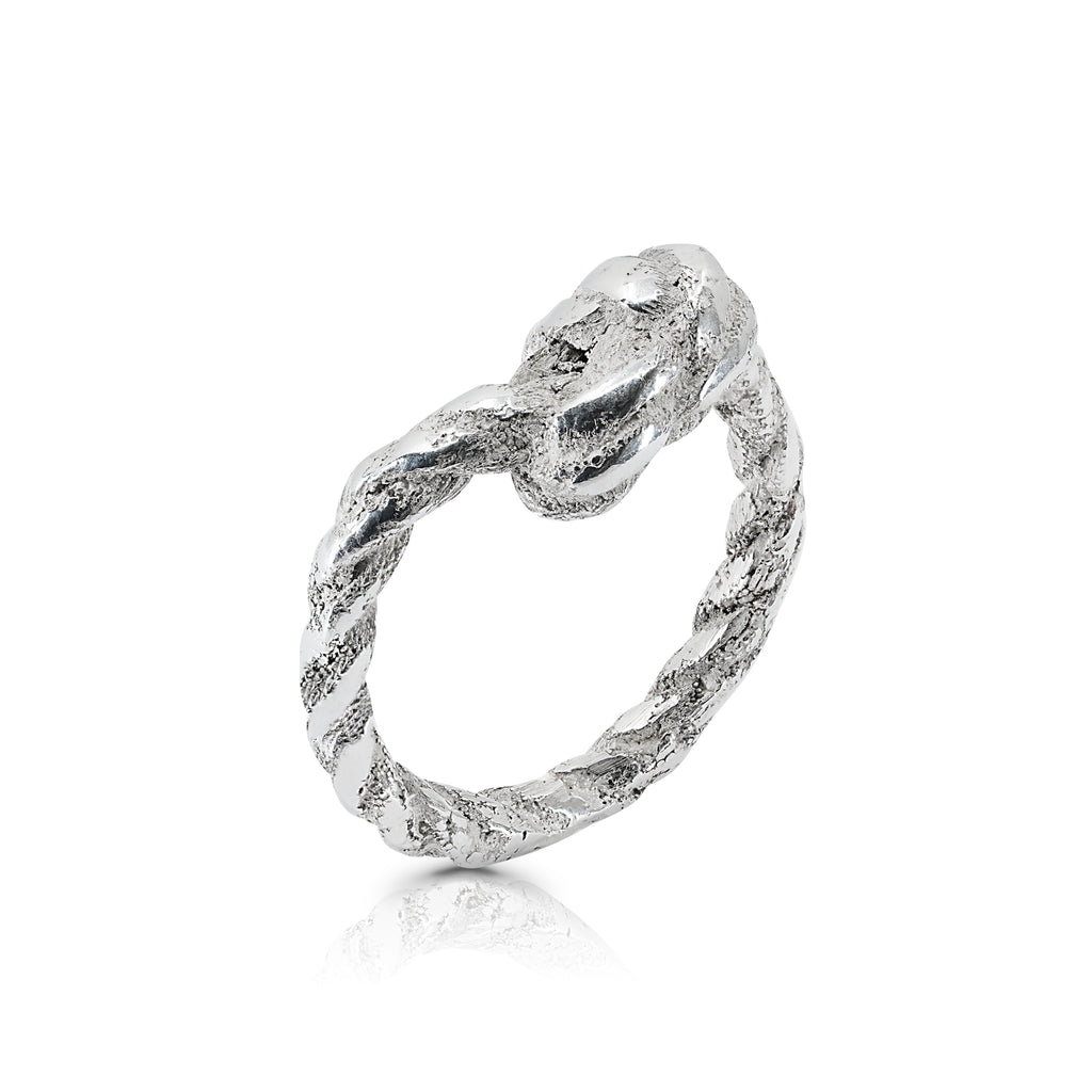 Silver Thin Rope Designer Ring on IndieFaves